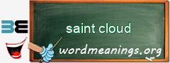 WordMeaning blackboard for saint cloud